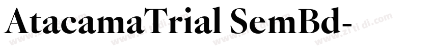 AtacamaTrial SemBd字体转换